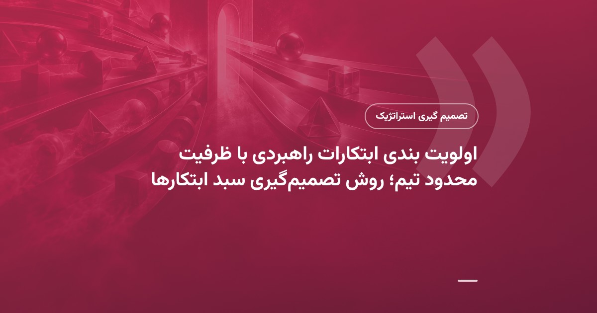 اولویت بندی ابتکارات راهبردی با ظرفیت محدود تیم؛ روش تصمیم‌گیری سبد ابتکارها